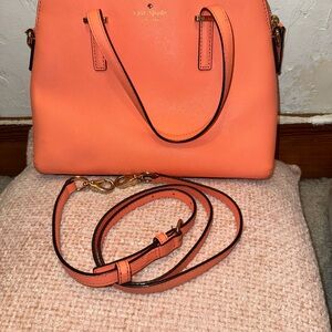 Kate Spade Coral Satchel with Gold Hardware